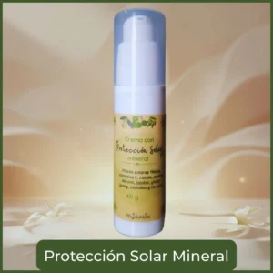 Protector solar natural con materias primas naturales